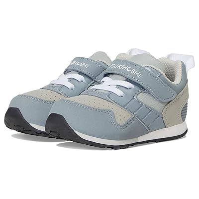 Tsukihoshi Kids Racer (Toddler/Little Kid) Boys Shoes Gray/White
