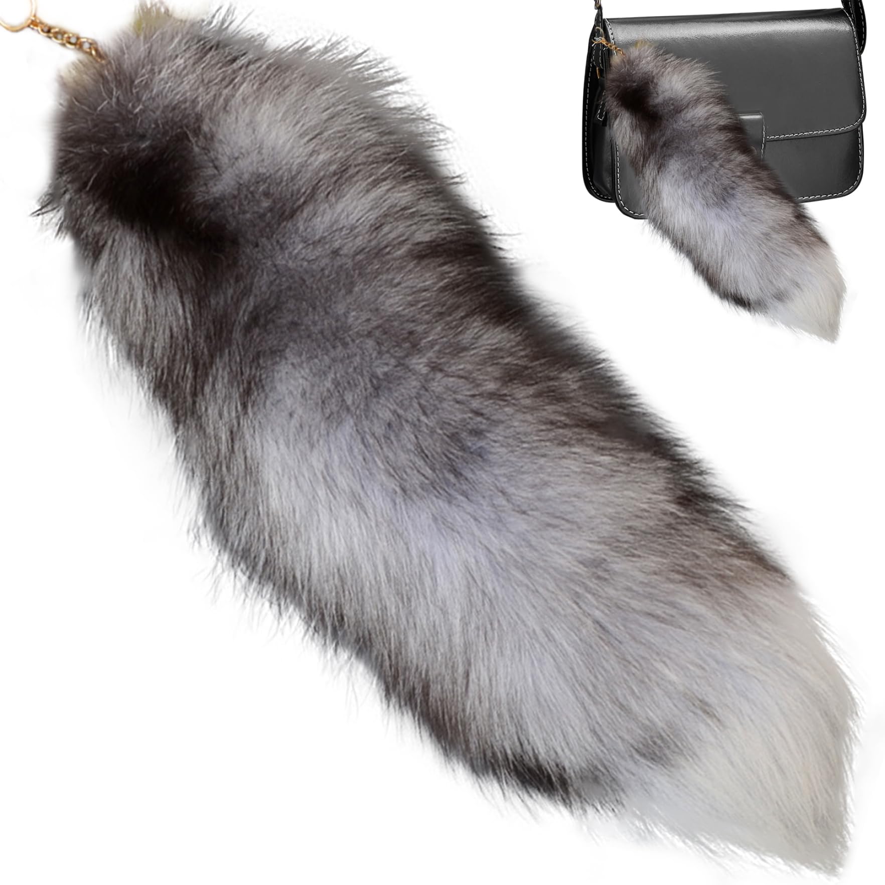 Kexpery Faux pluizige vossenstaart sleutelhanger, Therian Staart, vossenstaart, schattige dierenstaart sleutelhanger, sleutelhanger voor tassen, bedels, sleutelhanger, cosplay kostuum, B Kexpery Faux pluizige vossenstaart sleutelhanger, Therian Staart, vossenstaart, schattige dierenstaart sleutelhanger, sleutelhanger voor tassen, bedels, sleutelhanger, cosplay kostuum, B