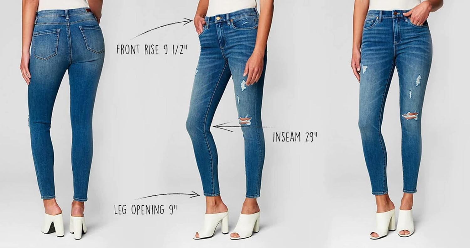 [BLANKNYC] Womens Luxury Clothing Stylish Mid-Rise Skinny Jeans, Fashionable Denim, Comfortable & Stylish Pants, The Bond