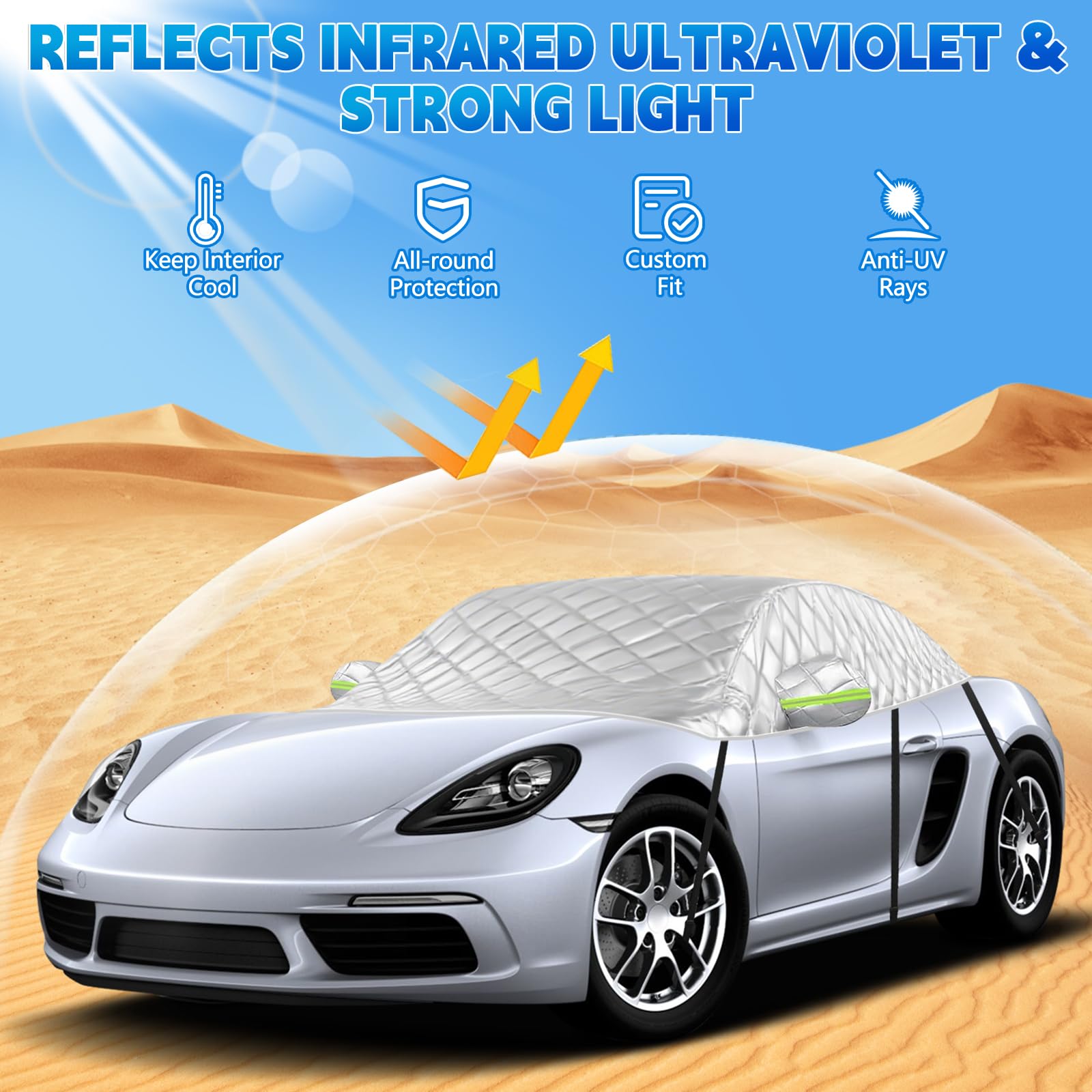 Verdickte Halbegarage Ersatz für Porsche Cayman 718/986/987/981