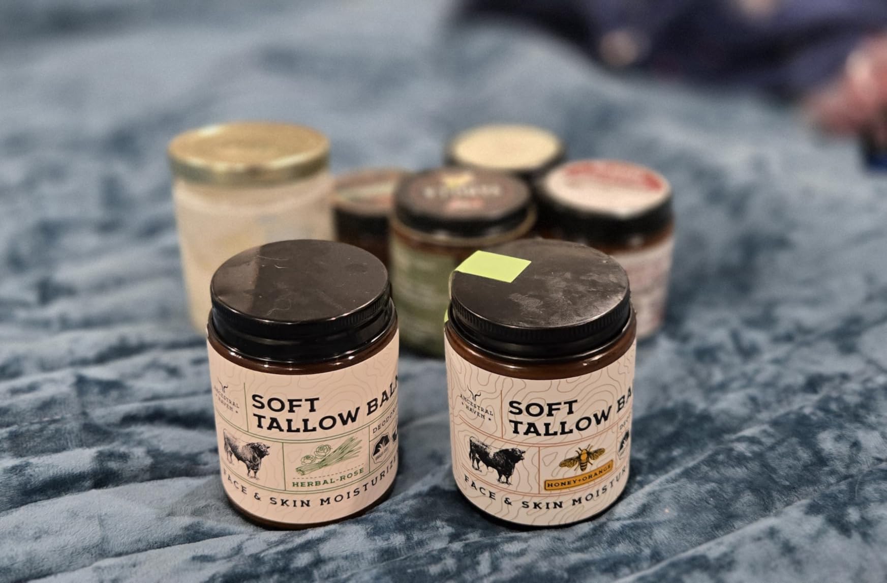 Ancestral Haven Beef Tallow for Skin - Tallow And Herbal Balm For Face - Gift Ready Box - Tallow Face Moisturizer - Tallow Balm - Grass Fed Tallow Face Cream Lotion (5.0 Oz, Herbal-Rose)