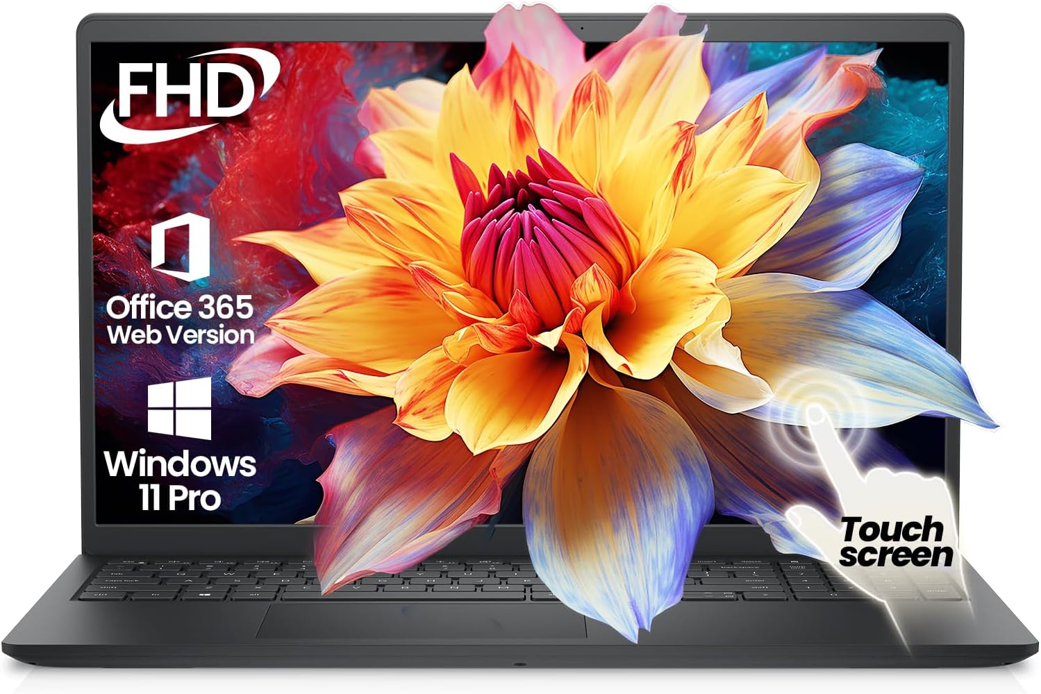 Dell Inspiron 15 3530 Touchscreen Laptop, Intel 10-Core i5-1334U (Beat i7-1250U) 15.6" FHD IPS Anti-Glare Display Business Laptop, 16GB RAM & 1TB SSD, Lifetime Windows 11 Pro with AI Copilot