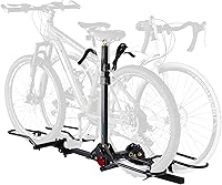 POLESTAR 2-Bike Hitch Rack 200lb Capacity, 2" Receiver Foldable Platform for E-Bikes, 5" Fat Tires, SUVs Trucks RVs w/ Lock