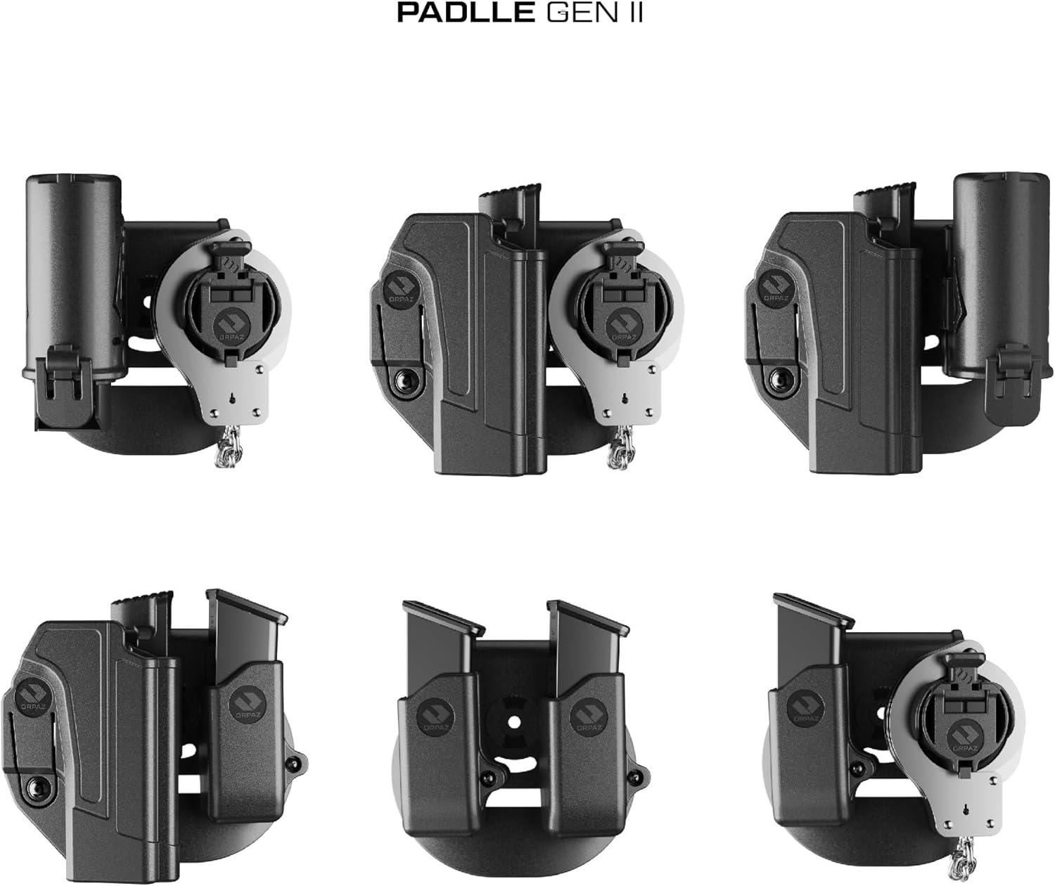 Orpaz T40 Adjustable and Modular S&W M&P Holster Compatible with OWB S&W M&P 2.0 9mm Holder with Light/Laser/Sight/Optics - Will Secure Your Handgun with a Tactical Appearance