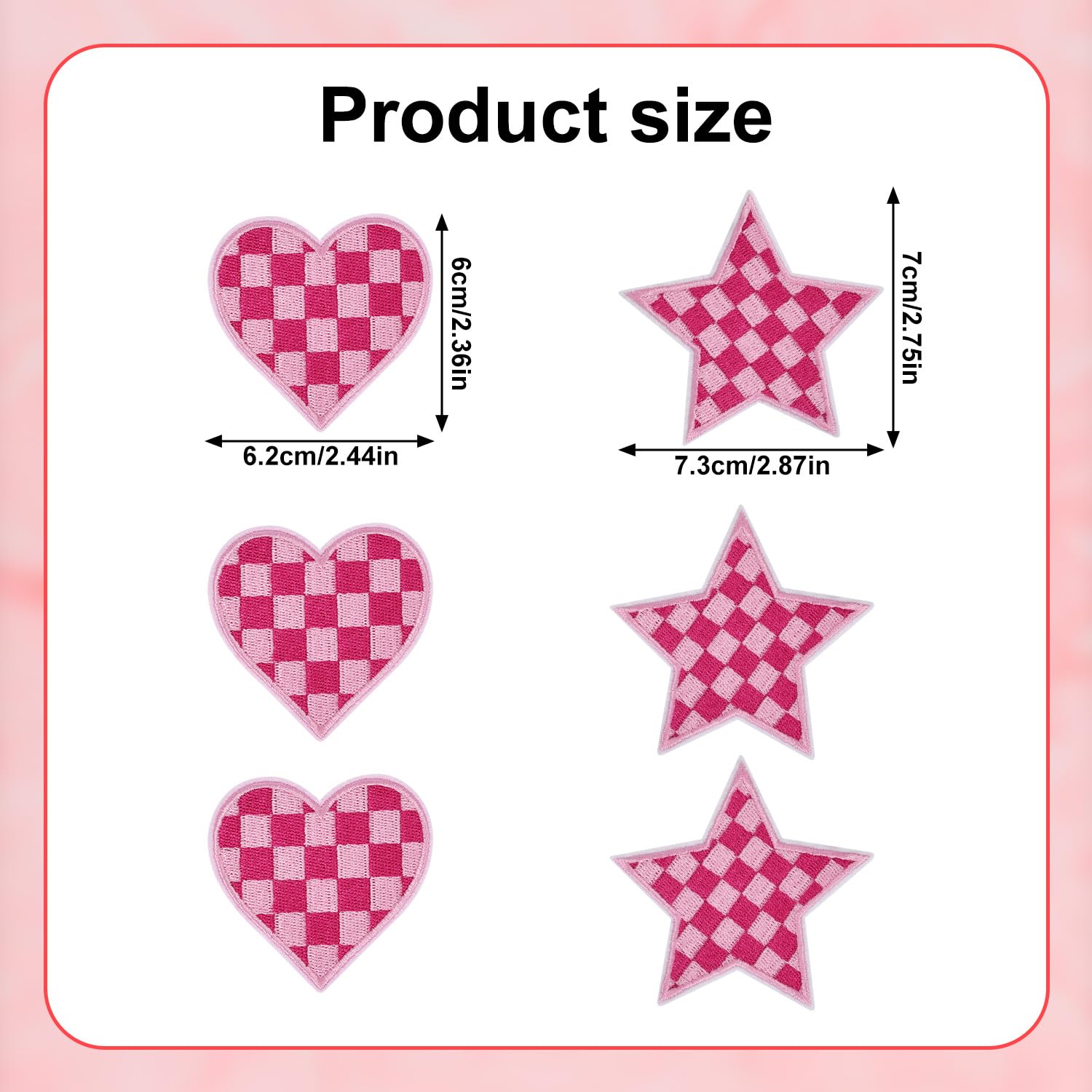 Heart embroideryパッドinアメスリタン Baseball Heart & Bats Embroidered Hat Patch | Trendy Transfers