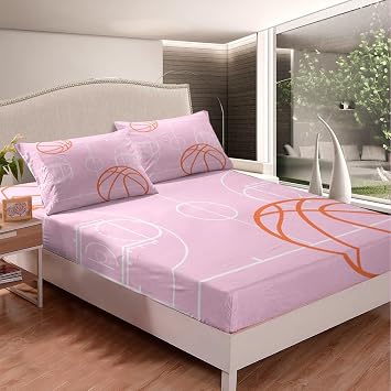 Feelyou Basketball Bed Sheet Set Twin for Kids