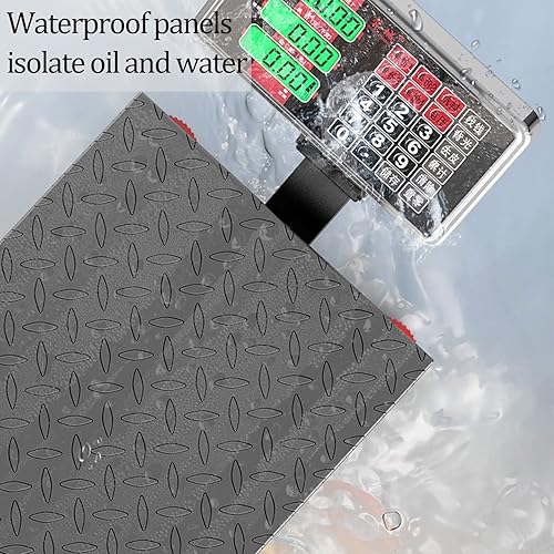 Miniatura 5 de Balanza de plataforma de piso industrial de 660lb con rotación de 90-135, pantalla doble cara, balanza digital de computación de peso, balanza de