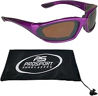 Vista 22 de Bikershades Gafas de montar en motocicleta con montura morada, pequeñas para mujeres y niñas