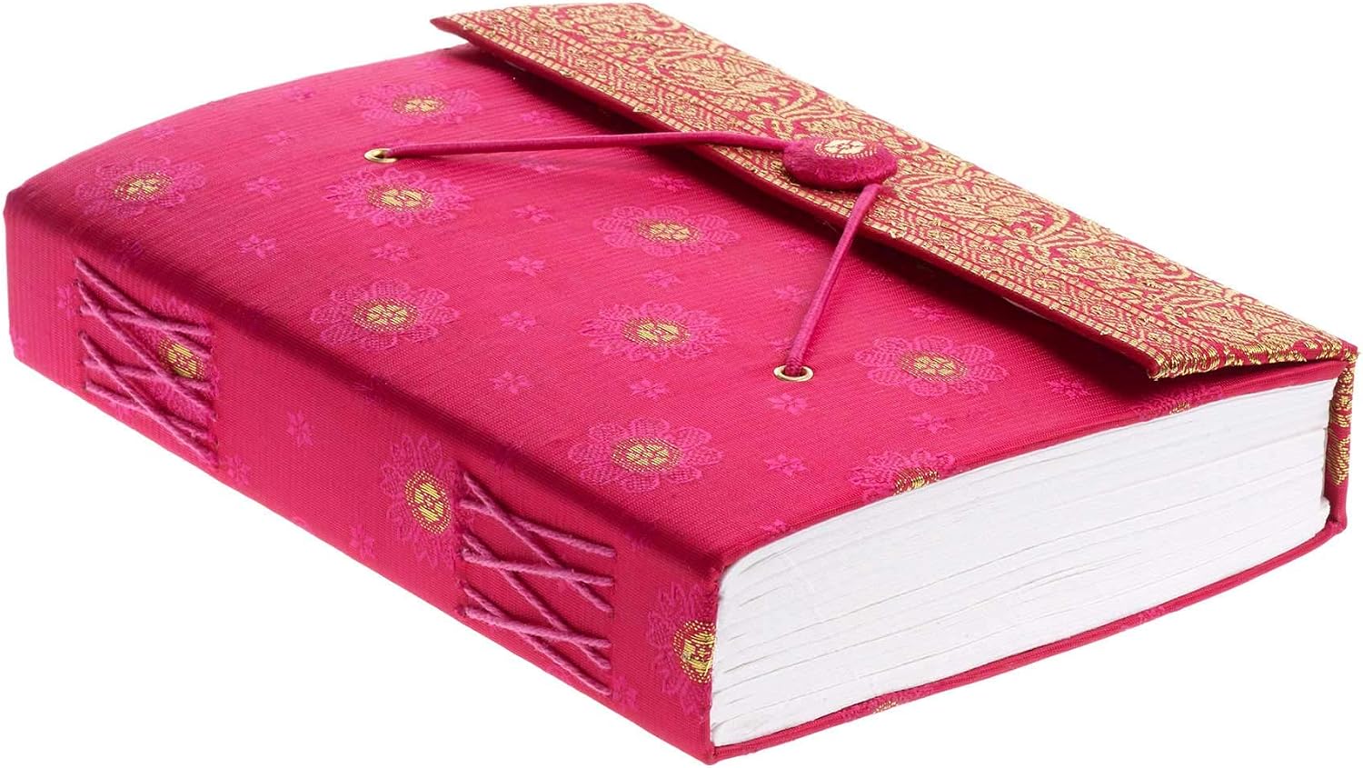 Paper High Fair Trade Saree Notebook Large 135 x 185 mm Cherry, Cerise - Image 4