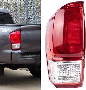 Boine Tail Light Compatible With 2016 2017 2018 2019 2020 Toyota Tacoma Pickup Left Driver Side Red Brake Rear Lights Housing Replace 81550-04170 Left Driver Side