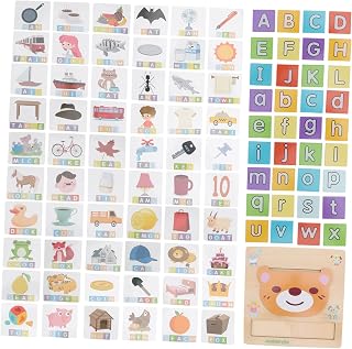 Toyvian 1 Conjunto De Brinquedos Com Palavras Do Alfabeto Brinquedos Infantis Conjuntos De Brinquedos Para Crianças Brinquedos Para Crianças Brinquedos De Aprendizagem Brinquedos