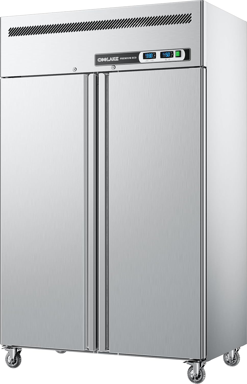 Coolake Commercial Refrigerator and Freezer Combo, 48