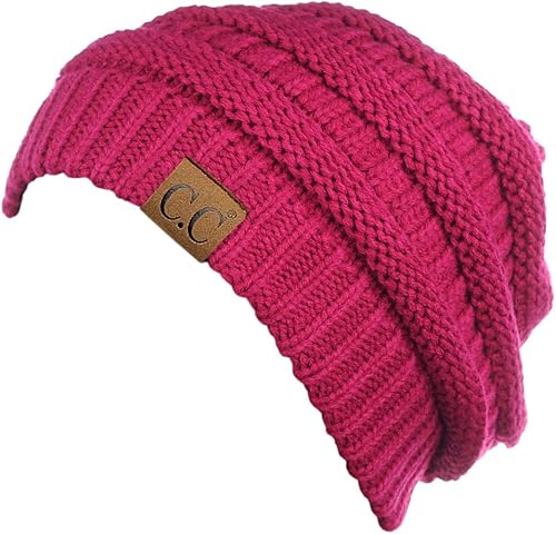 Miniatura 6 de CC - Gorro de punto trenzado elástico moderno grueso suave y cálido