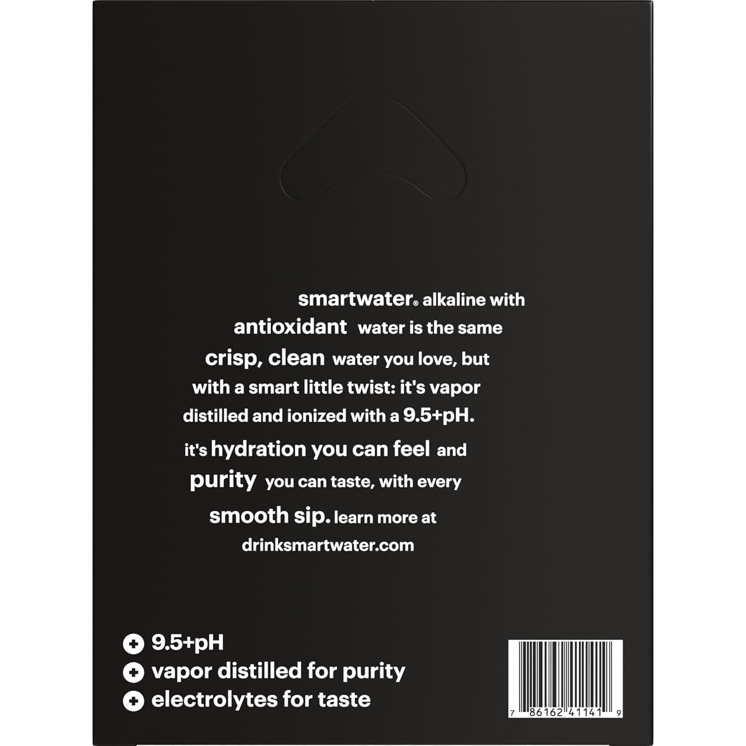1 Liter Smartwater Alkaline With Antioxidant 12pk Corrugate