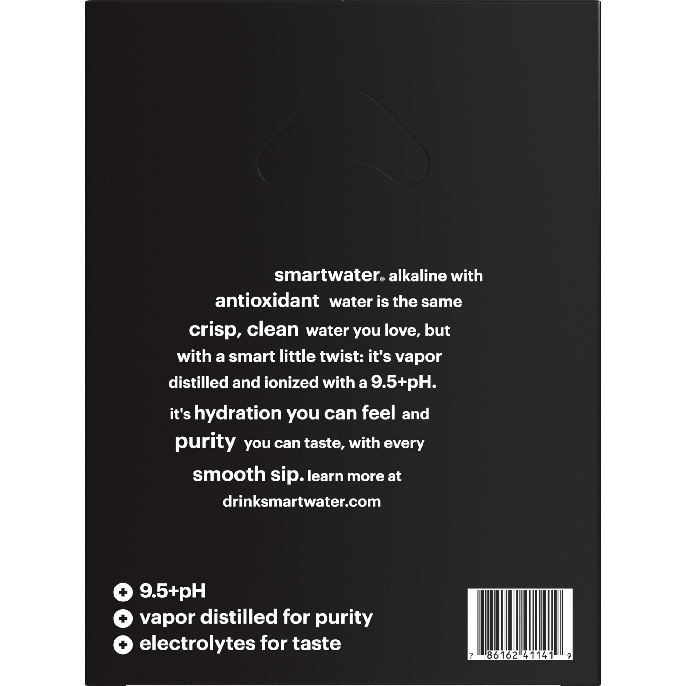 1 Liter Smartwater Alkaline With Antioxidant 12pk Corrugate