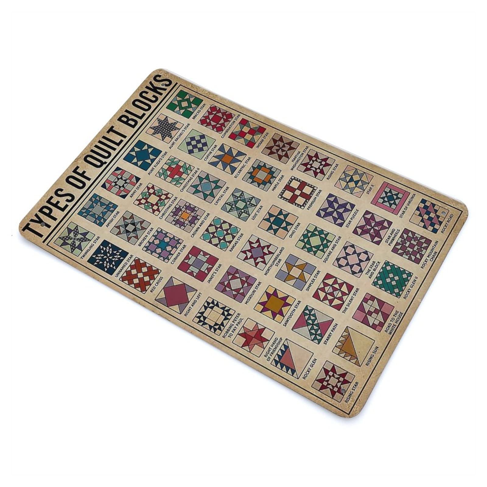 Targa in metallo con scritta Sewing This Fabric Is So Delightful, 20 x 30 cm