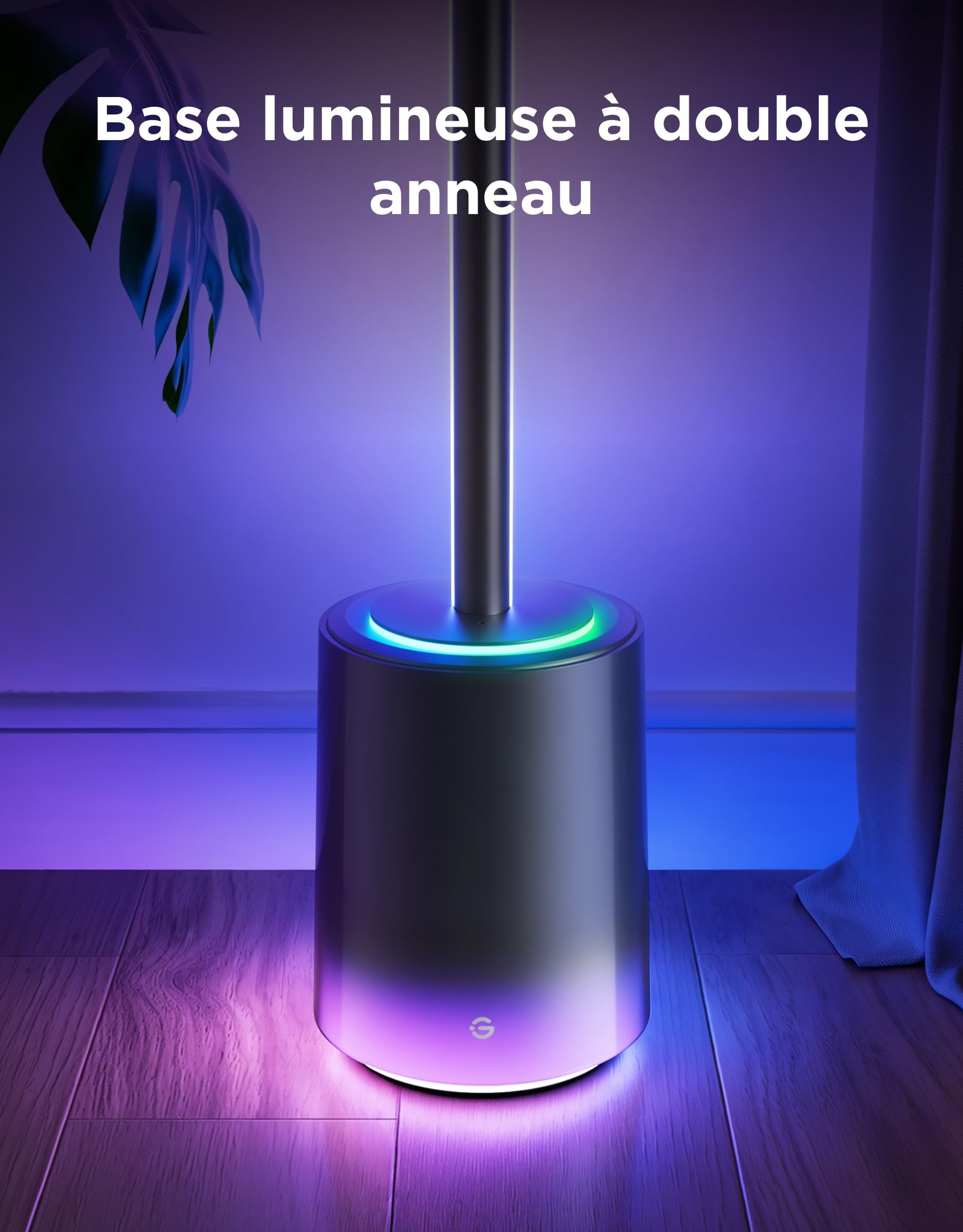 Govee Lampe au sol 3, technologie Luminblend+, RGBWWIC 2100lm dimmable, compatible Matter, 1000-10000K, lampe moderne pour salon, chambre, coin, avec scènes dynamiques