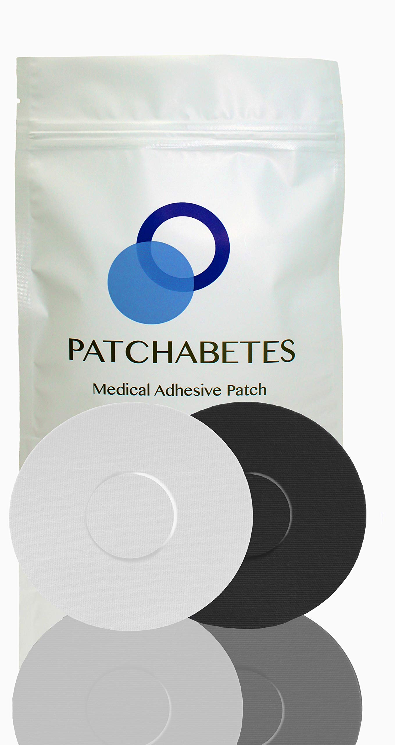 Waterproof Adhesive Patches Compatiable with Libre 2 & 3, Guardian Sensor Adhesive & More -White & Black