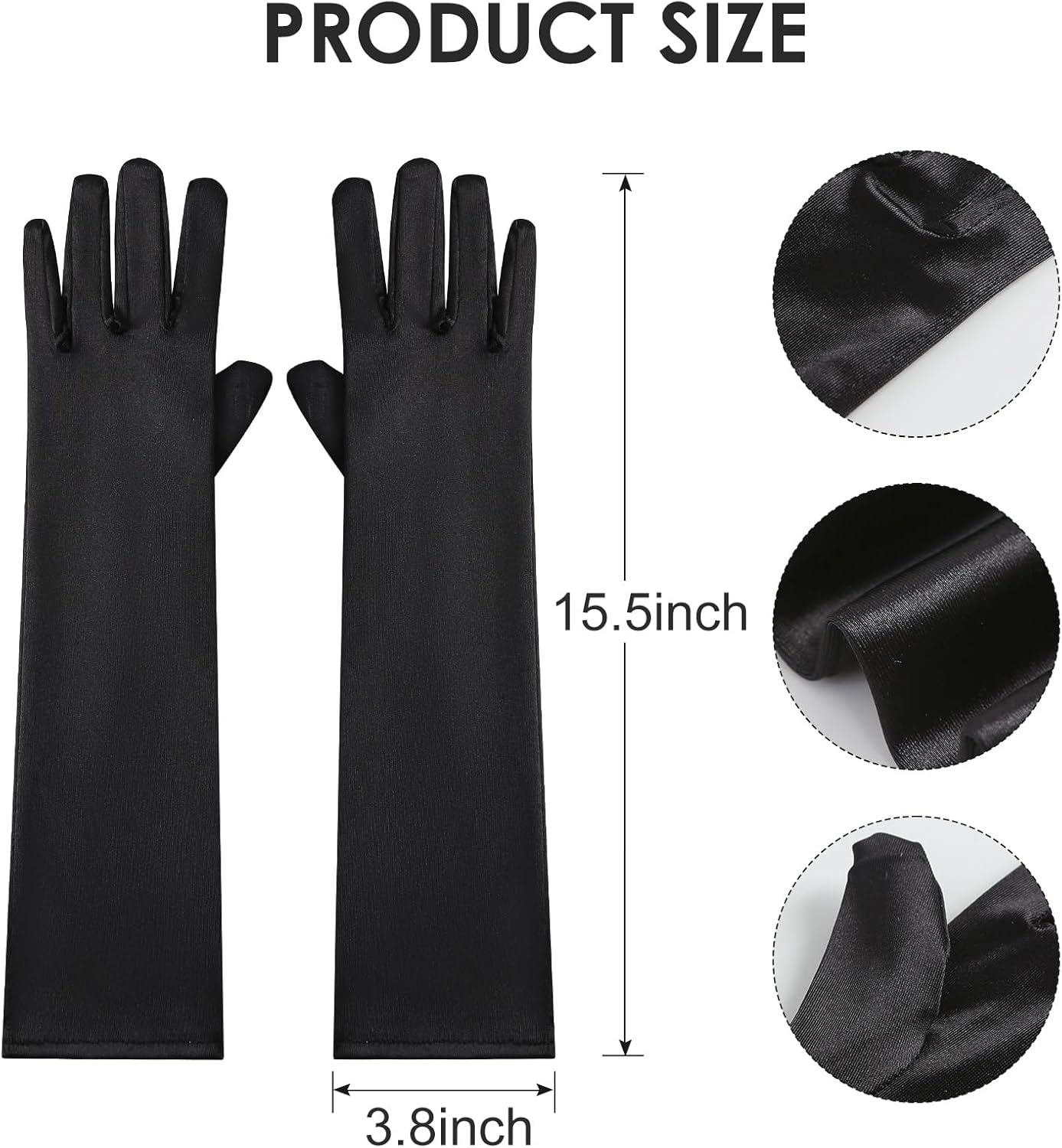 Long Finger Claw with Black Gloves for Women Scary Vampire Witch Cosplay Costume Accessories Set - Image 2