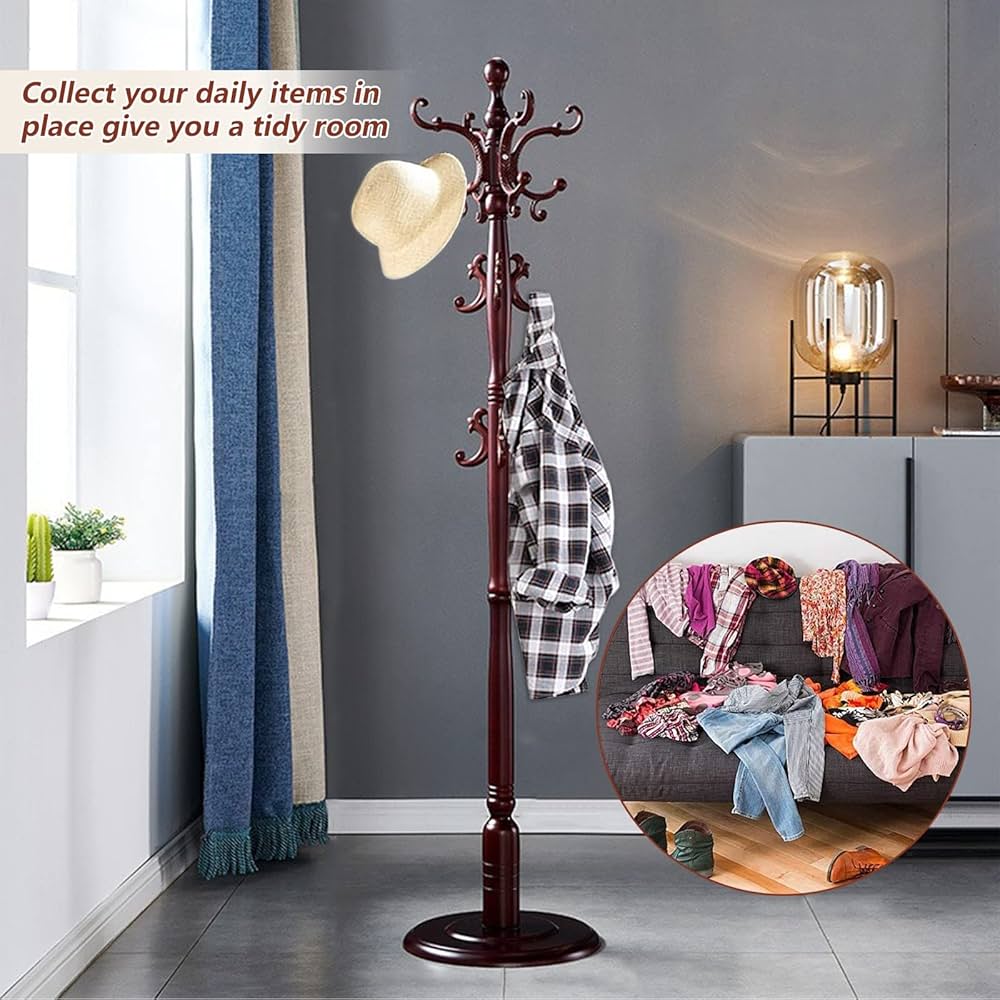 【美品】古木 ツリー型 ポールハンガー 518zXvzrVLL._UF350,350_QL80_.jpg