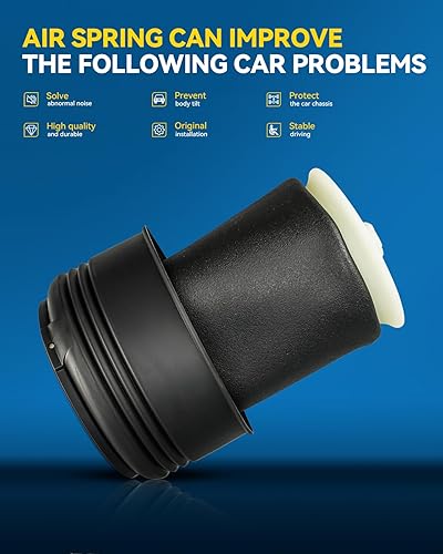 Miniatura 6 de PHILTOP - Bolsa trasera con resorte de aire para BMW X5 2007-2018 2008-2019 BMW X6 949857 - Actualización de suspensión duradera Suspensión cargada