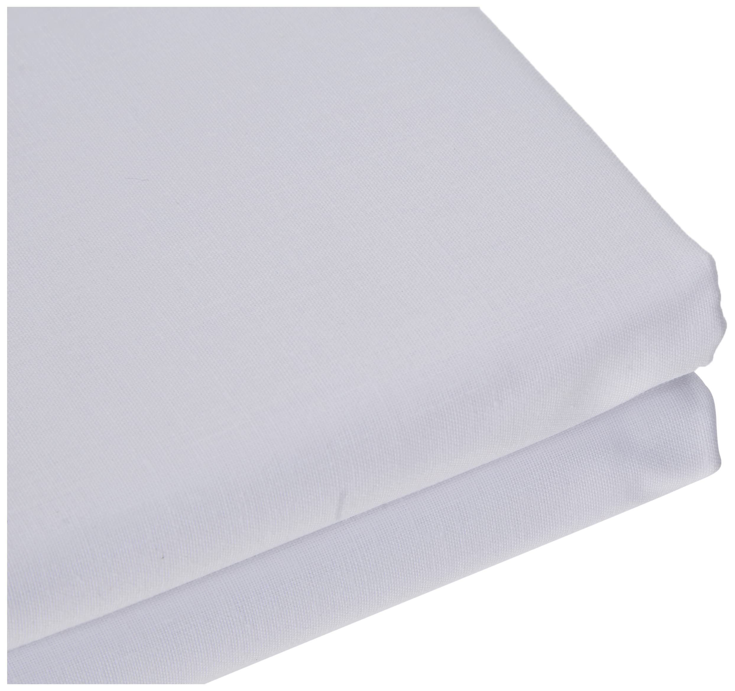 Miracle Home Soft and Comfortable 50% Polyester Fitted Sheet 150cm White, 150 cm - Image 2