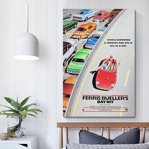 Miniatura 5 de Ferris Bueller's Day Off - Póster de lienzo y álbum de música, póster de álbum de música, pintura de pared, estética, decoración de habitación, 12 x