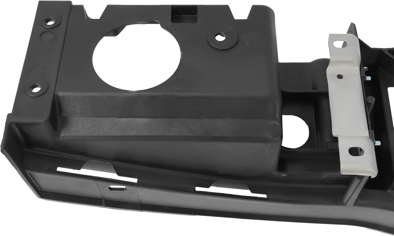 KUAFU Header Panel Compatible with 2003-2011 Lincoln Town Car Headlight Mount Panel Radiator Grille Open Replacement for 6W1Z8190A FO1220222 5W1Z8A284AA Plastic(PP) Black