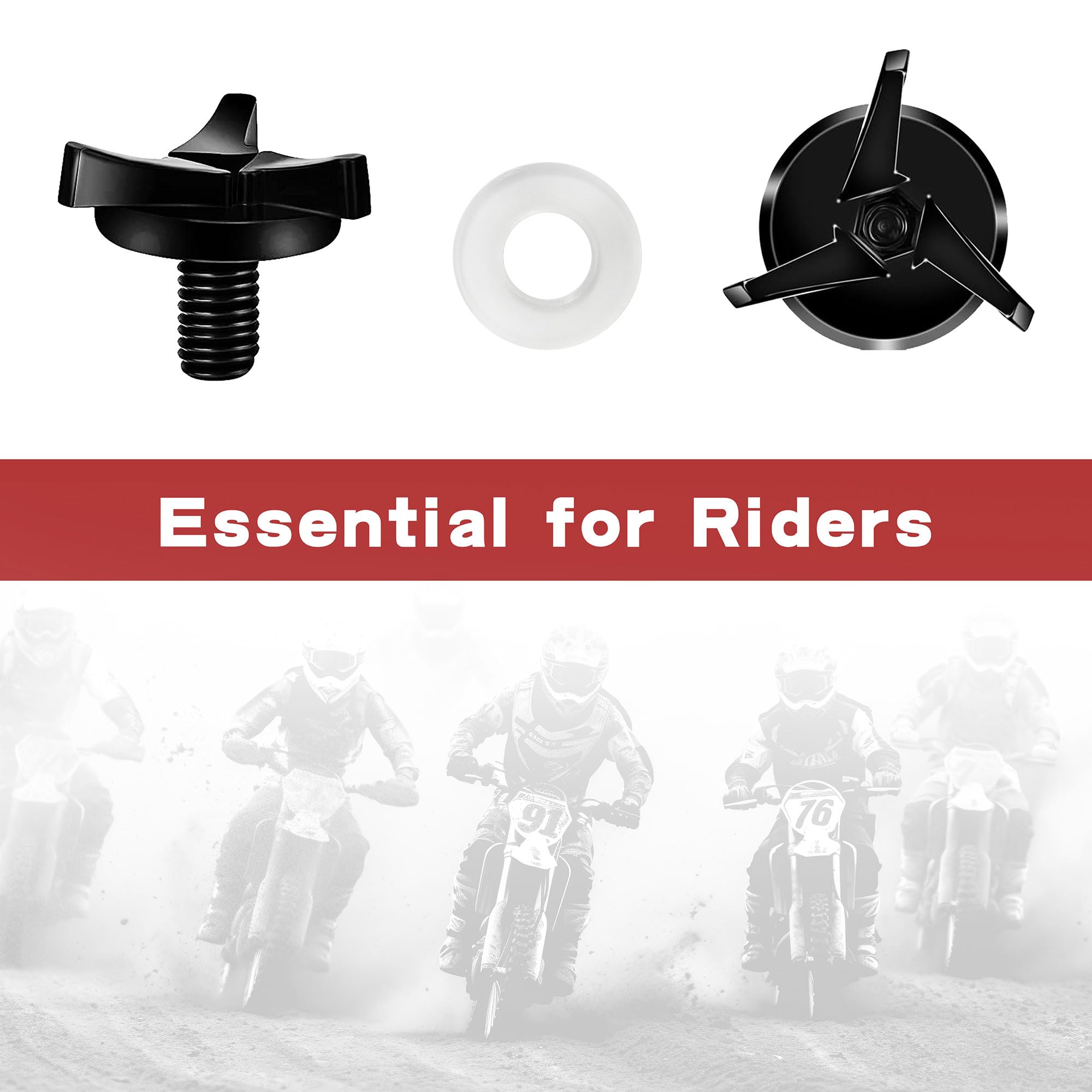 Helmet Visor Screw Kit 7-Piece Replacement Bolts For Motorcycle - Main Image