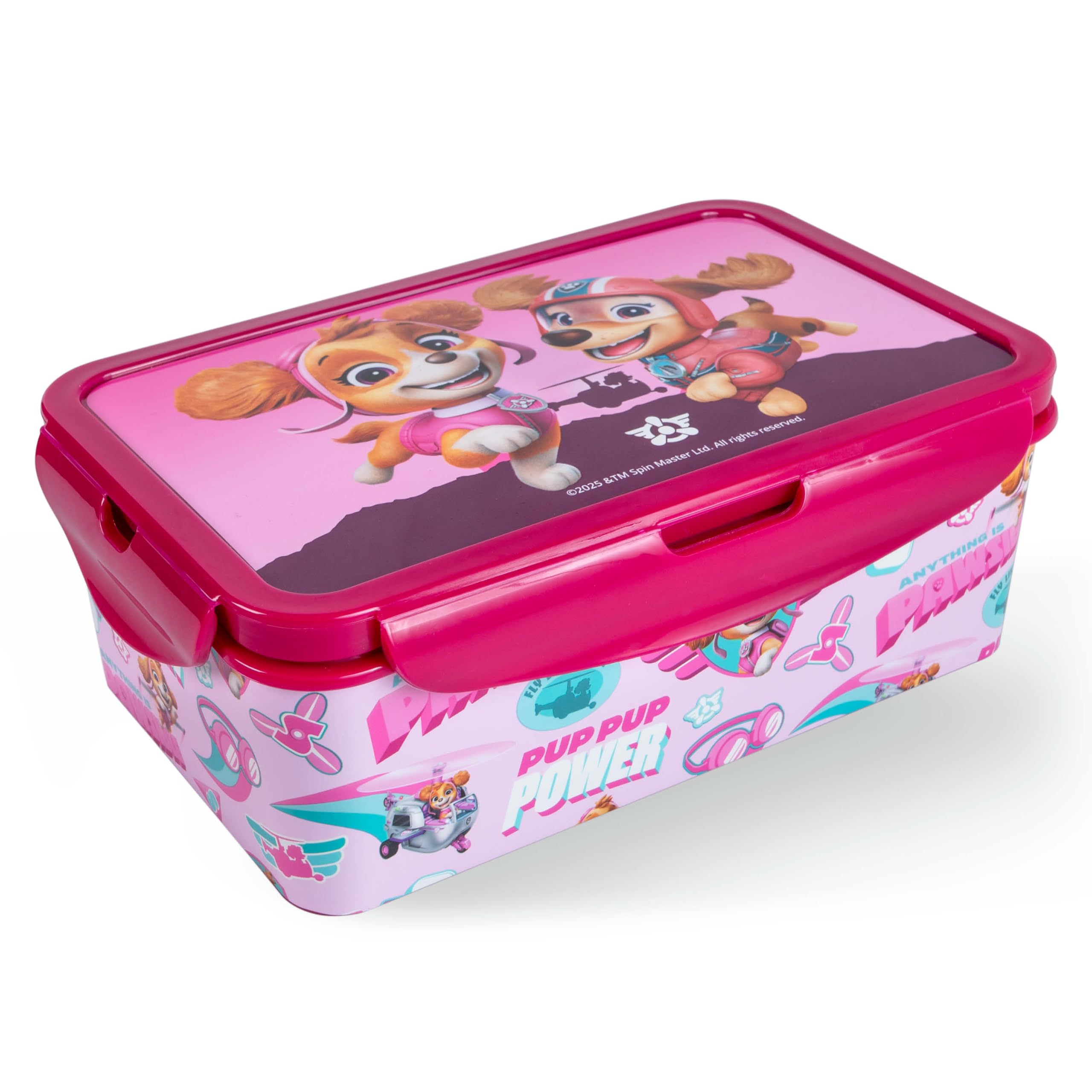 PAW Patrol Brotdose Kinder mit Fächern - auslaufsichere Bento Box für Mädchen - Lunchbox und Vesperdose für Kindergarten und Schule - Snackbox robust, leicht zu öffnen, passt in den Schulranzen