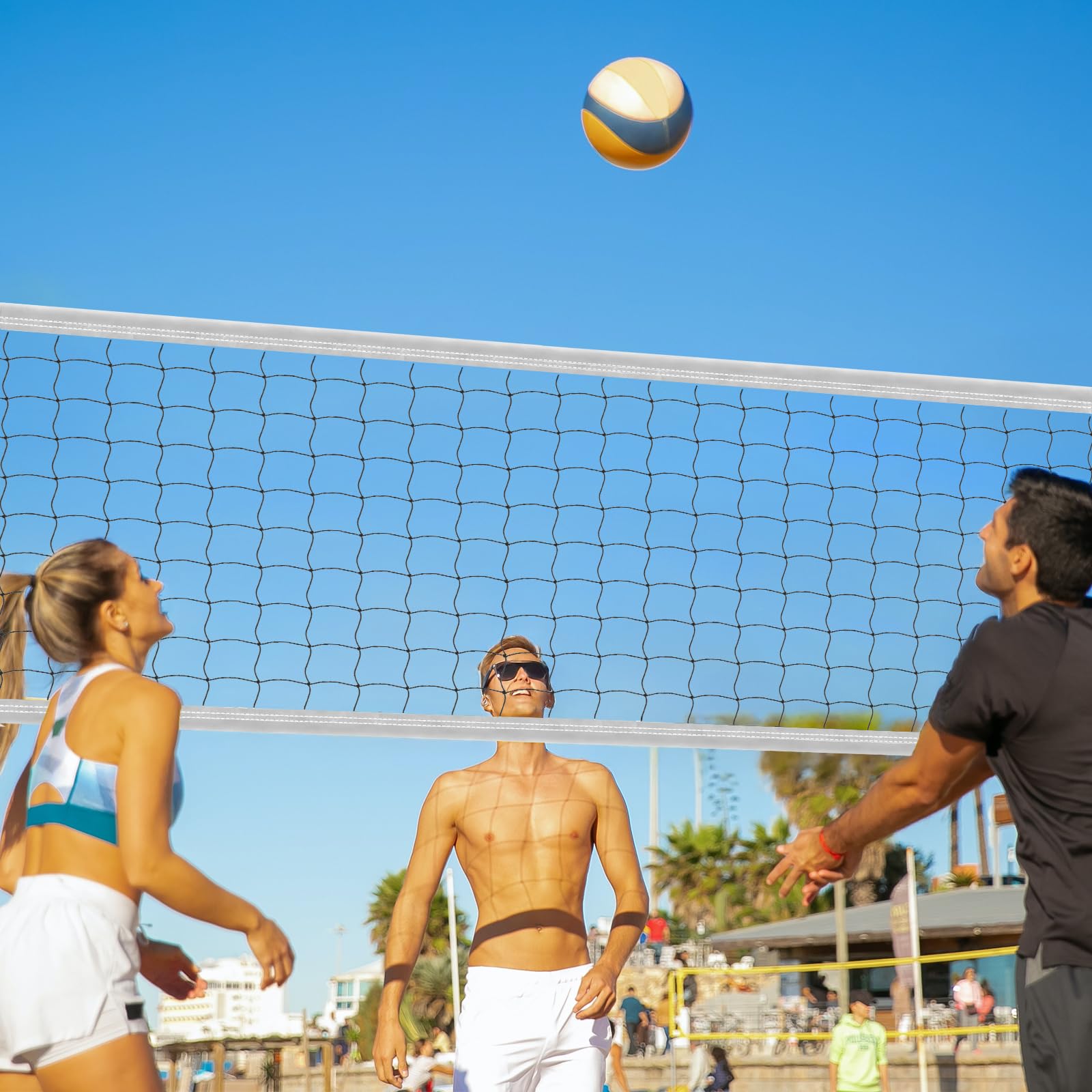Mophorn Höhenverstellbares Tragbares Volleyballnetzsystem Für Den Außenbereich, Robuste