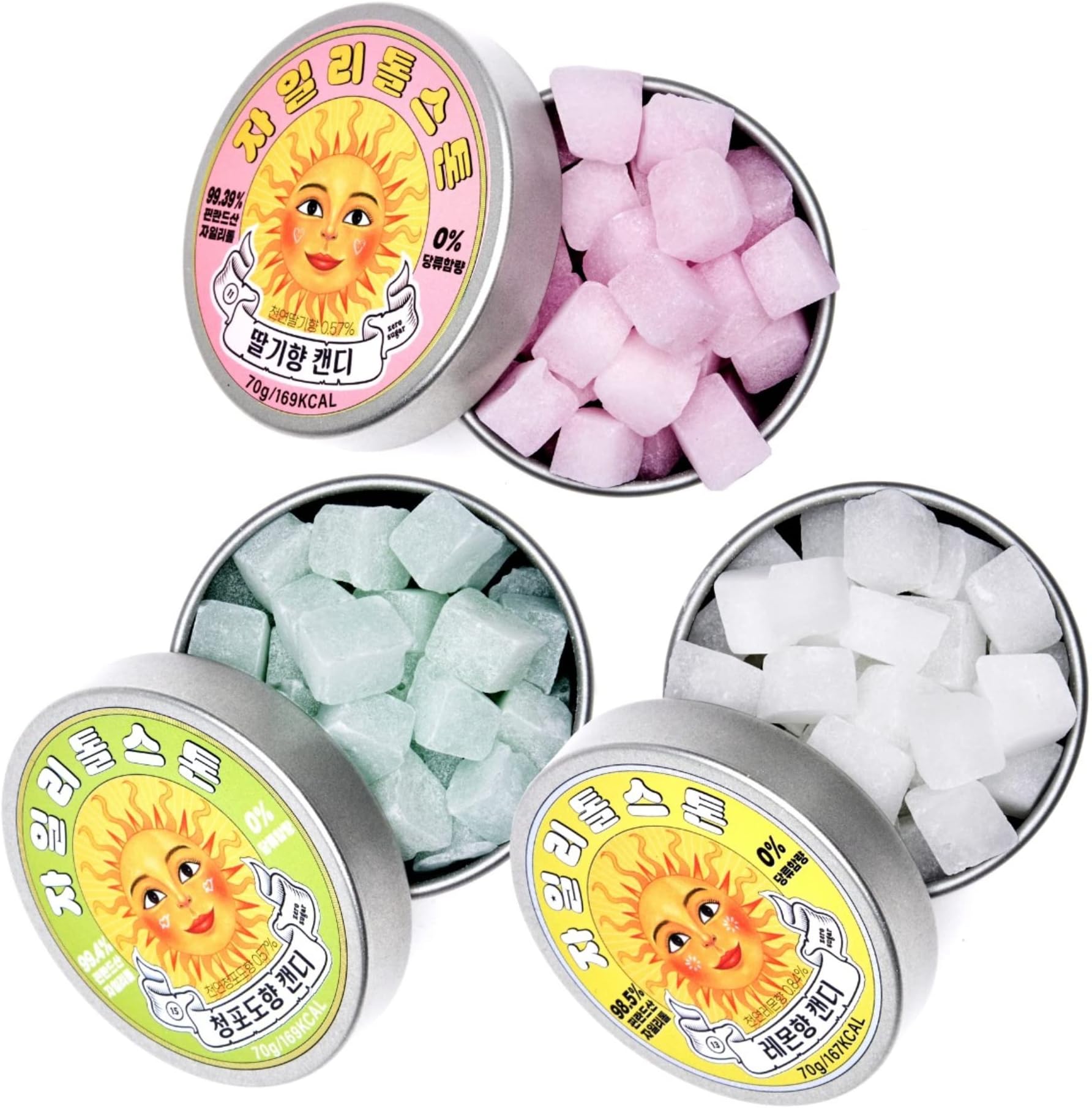 ICE CHIPS Xylitol Candy 6 Tins (Variety Pack); Low Carb
