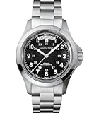 Watch Khaki Field King Auto &vert; Swiss Made &vert; 40mm Stainless Steel Case &vert; Black Dial Analog Watch &vert; Silver Stainless Steel Bracelet &lpar;Model&colon; H64455133&rpar;