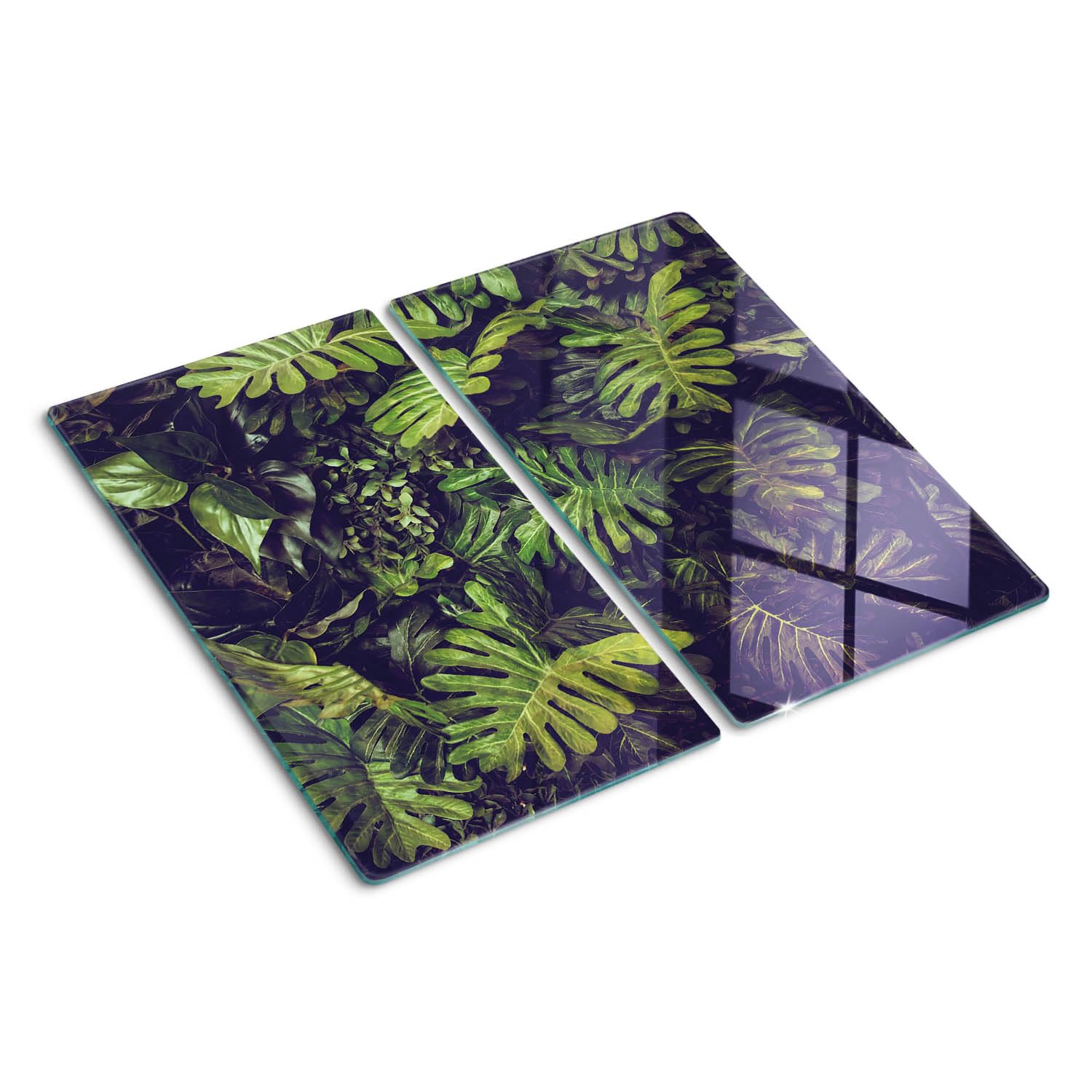 Planche à découper en verre trempé 2x30x52 cm protège-plaque de cuisson résistant aux rayures