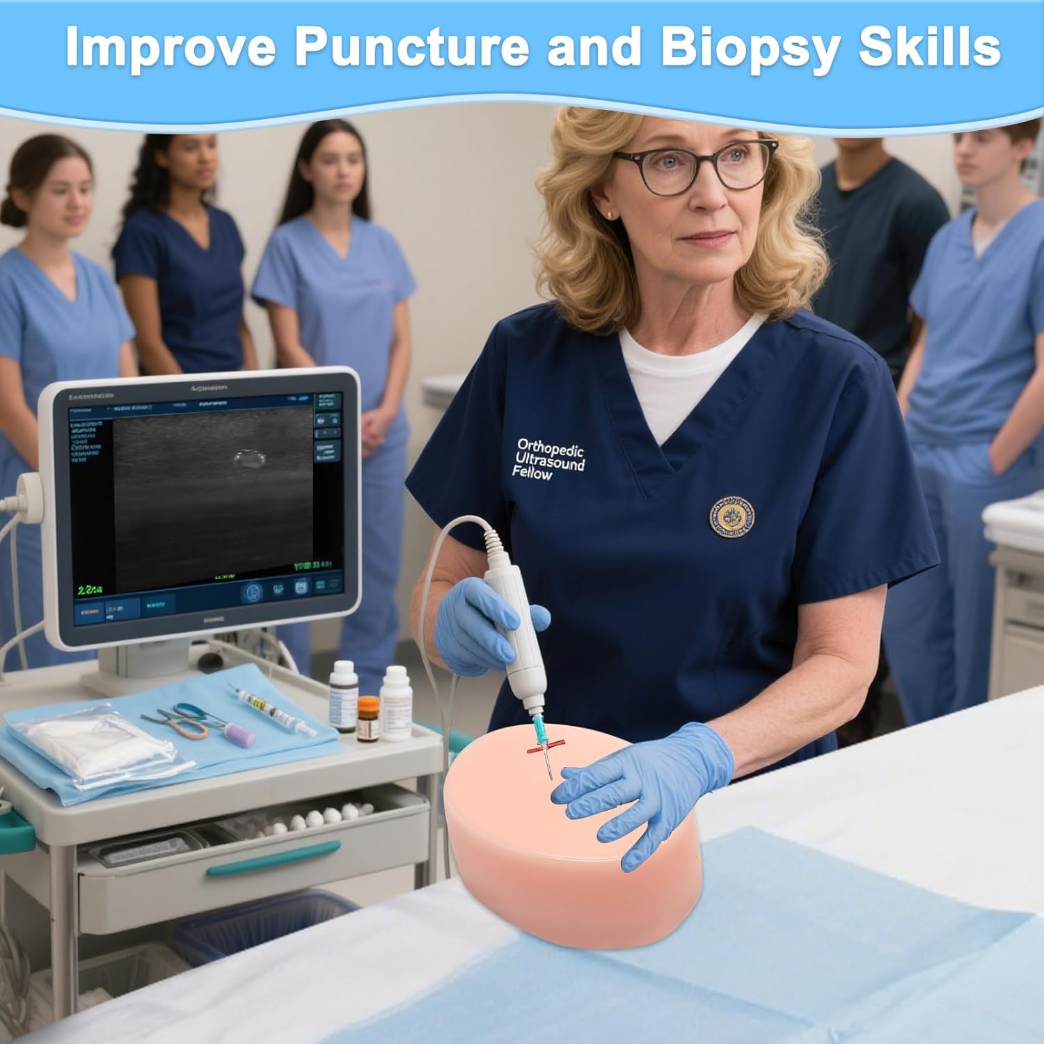 Ultrasound Tumor Biopsy Training Model – Mass Puncture Simulation Model and Tumor Biopsy Phantom for Medical Practice and Education-Mini Model