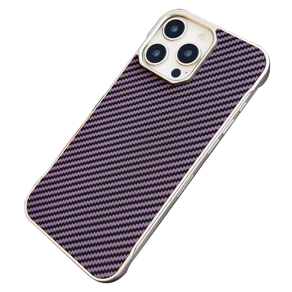 Étui en cuir iPhone 16 coque de téléphone légère texture carbone fine