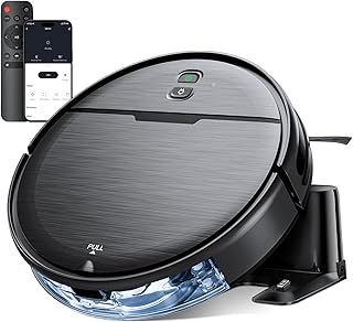 Robot Vacuum and Mop Combo, 2 in 1 Robotic Vacuums Cleaner with WiFi/App, Vacuum with Water Tank, Strong Suction, Schedule, Self-Charging, Quiet, for Hard Floor, Pet Hair, Low Pile Carpet