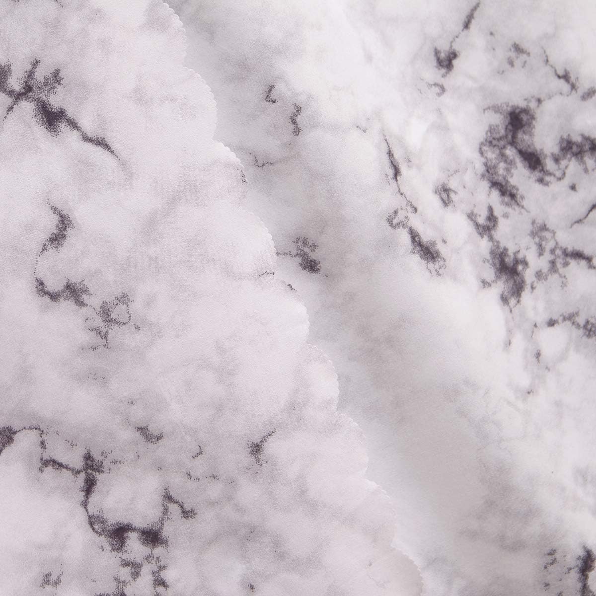 Up To 40% OFF Mengersi Simple Marble Four Corner Post Bed Curtain Canopy for Boys Kids Girls Gift (Queen, White Marble)