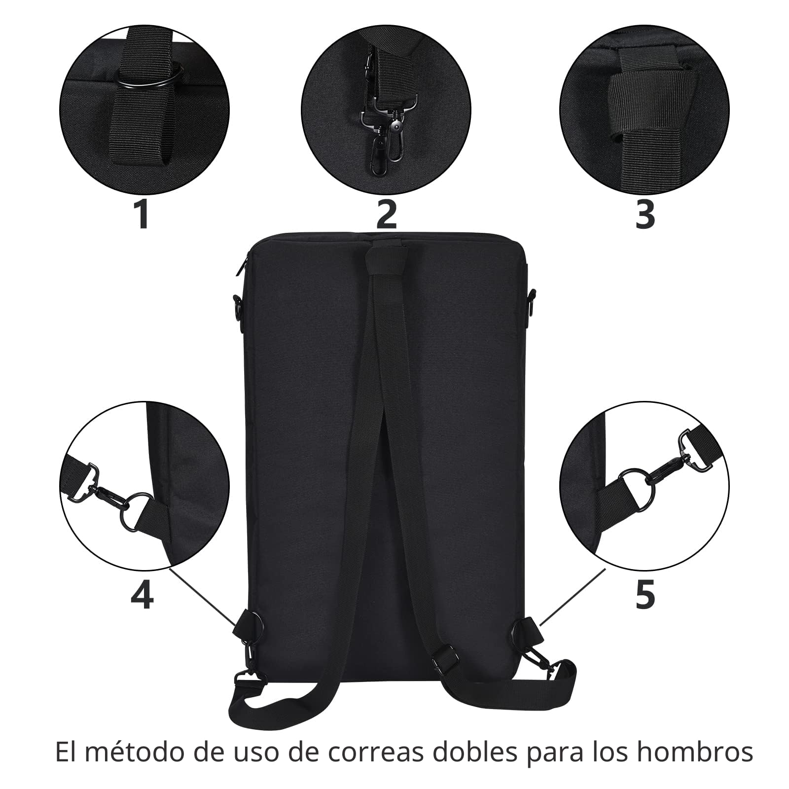 Funda de Transporte para Pioneer DDJ 400/DDJ FLX4/DDJ 200/DDJ SB2 SB3/Roland DDJ 202 y Inpulse 300 Controller Ttavel Bag con Correa de Hombro Ajustable