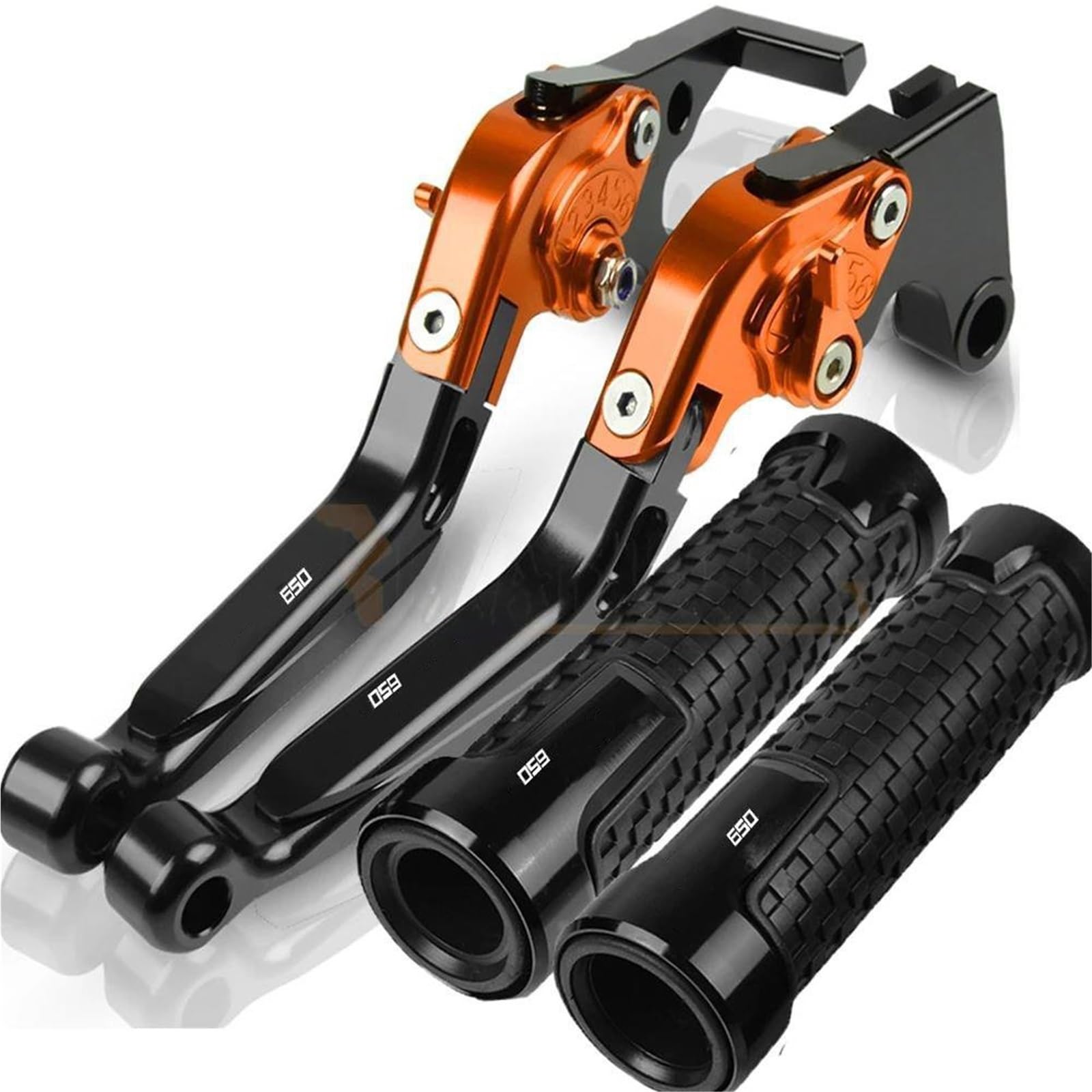Tgvselpj Orange Motorcycle Part Motorcycle Extendable Adjustable Clutch Brake Levers Controller Lever Handle For H-Onda Cbr650f 2014-2016(Orange)
