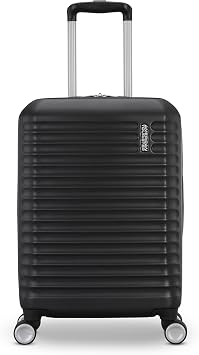 American Tourister Stratum 3.0 Carry-On Spinner, Airline Approved, Durable Hardside Luggage, Expands 1.5, RightHeightTM Adjustable Handle, Black