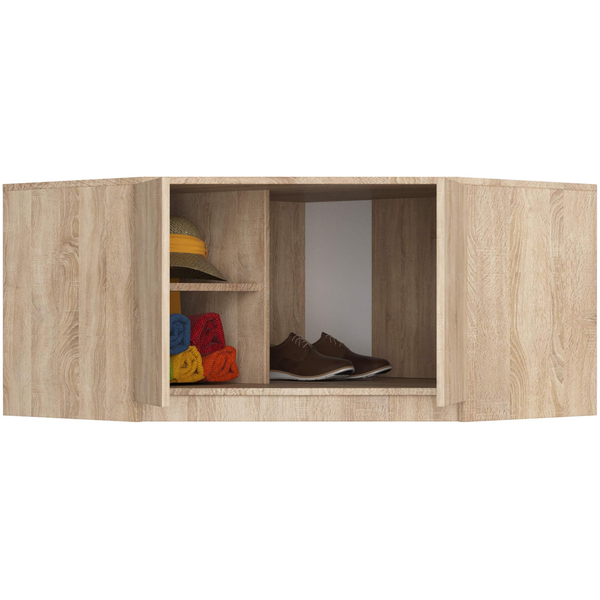 Altillo para armario AKORD S100 Roble Sonoma 100 cm 2 puertas 3 estantes 100x50x55 cm