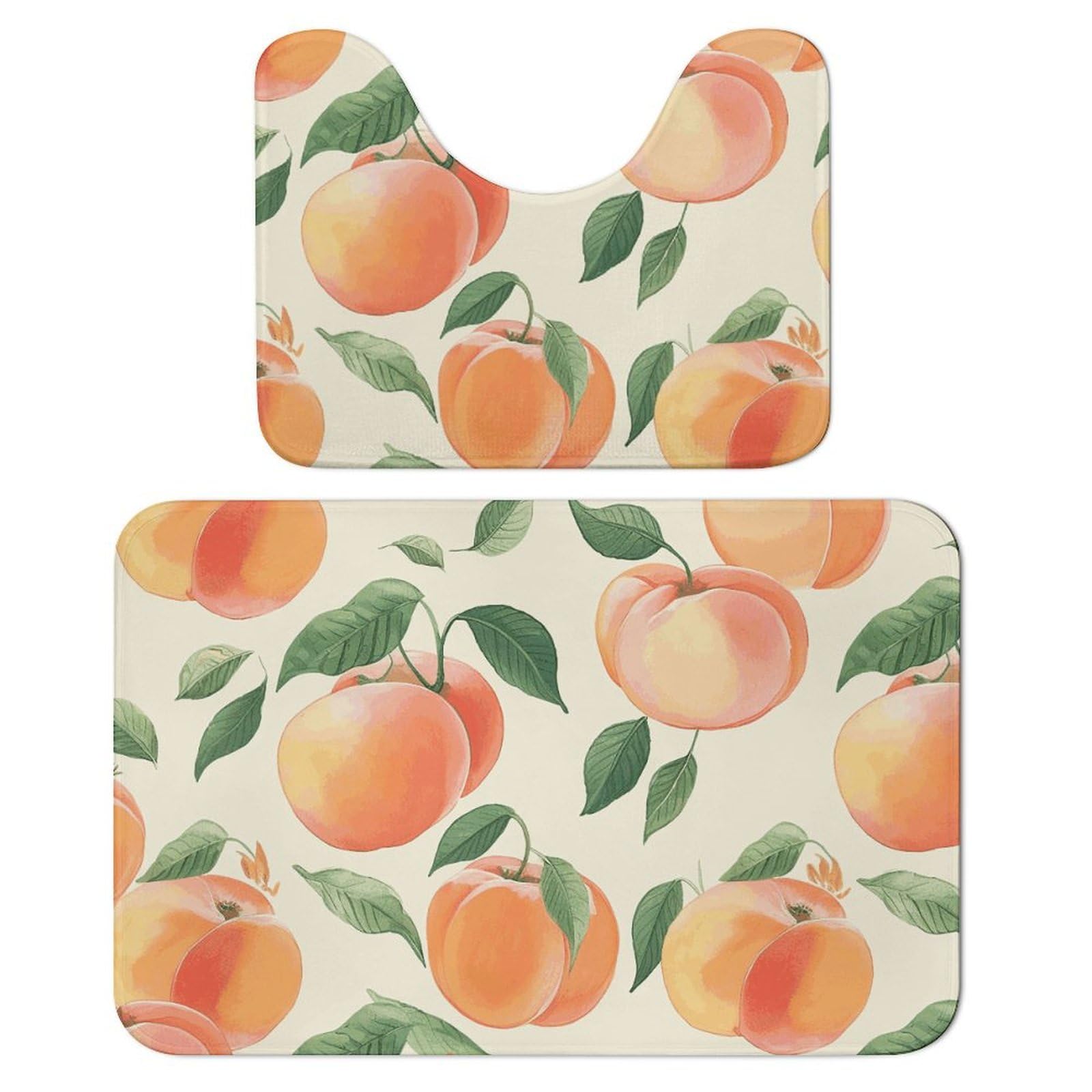 Tapis de sol antidérapants et absorbants en velours corail Peach