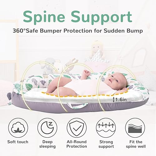 Miniatura 39 de Viviland Tumbona Snuggle Me para bebés recién nacidos de 0 a 24 meses, unicornio