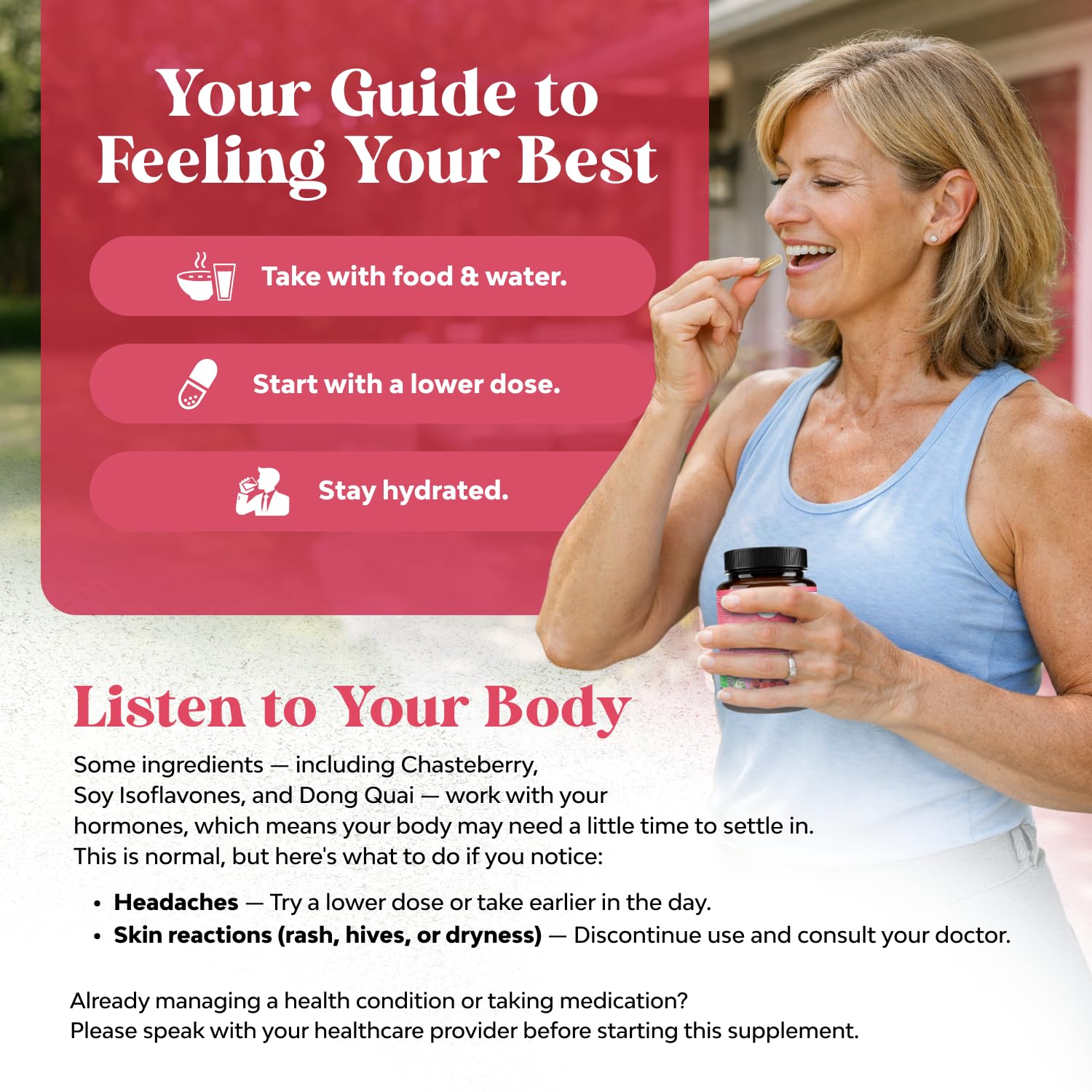 Menopause Supplements for Women w Black Cohosh for Hot Flashes - 60ct — Amazon image 2