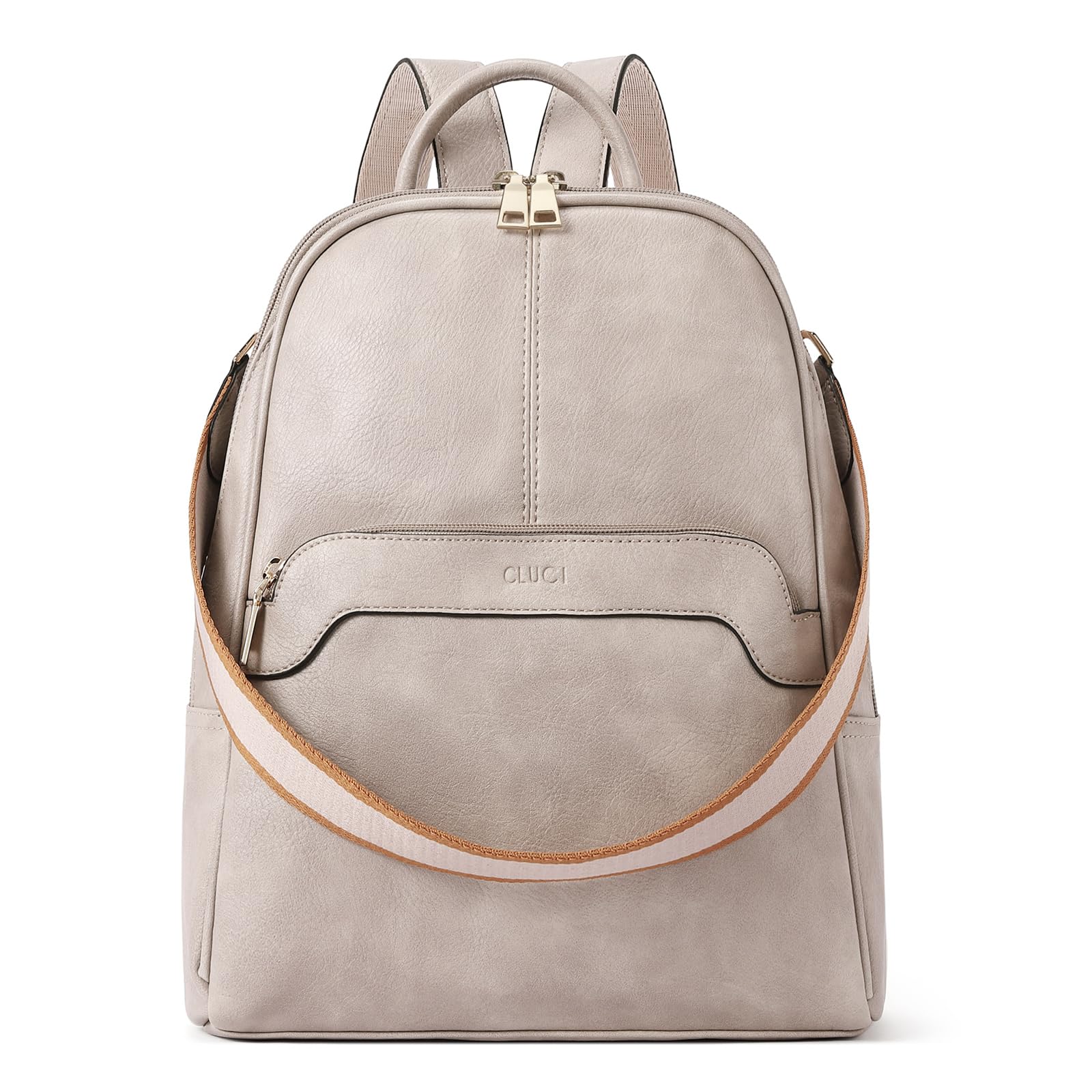 CLUCI Backpack for Women, Womens Backpack PU Backpack Purse for Women Leather Convertible Travel Backpack Shoulder Bags
