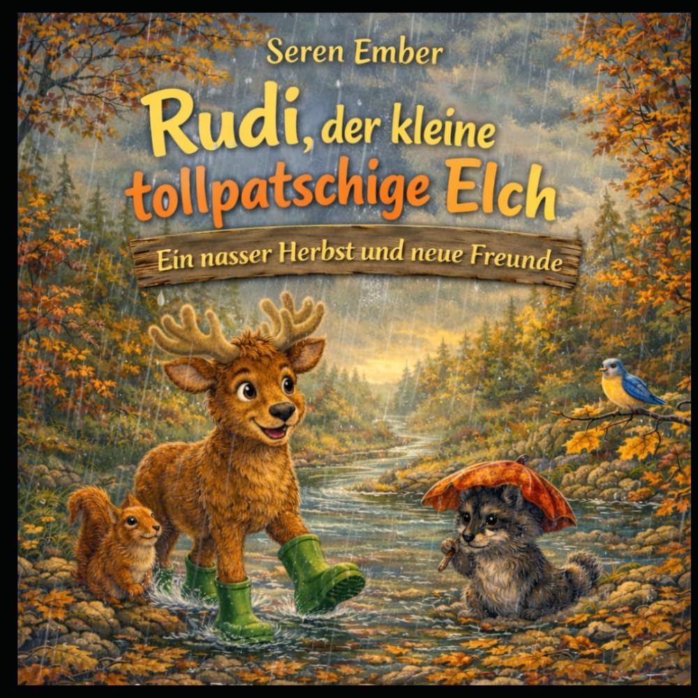 Rudi, der kleine tollpatschige Elch: Ein nasser Herbst und neue Freunde