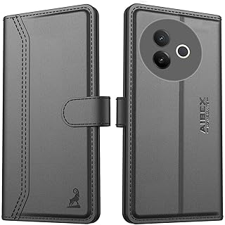 AIBEX Vivo Y39 Flip Case - Leather Finish - Black 5G