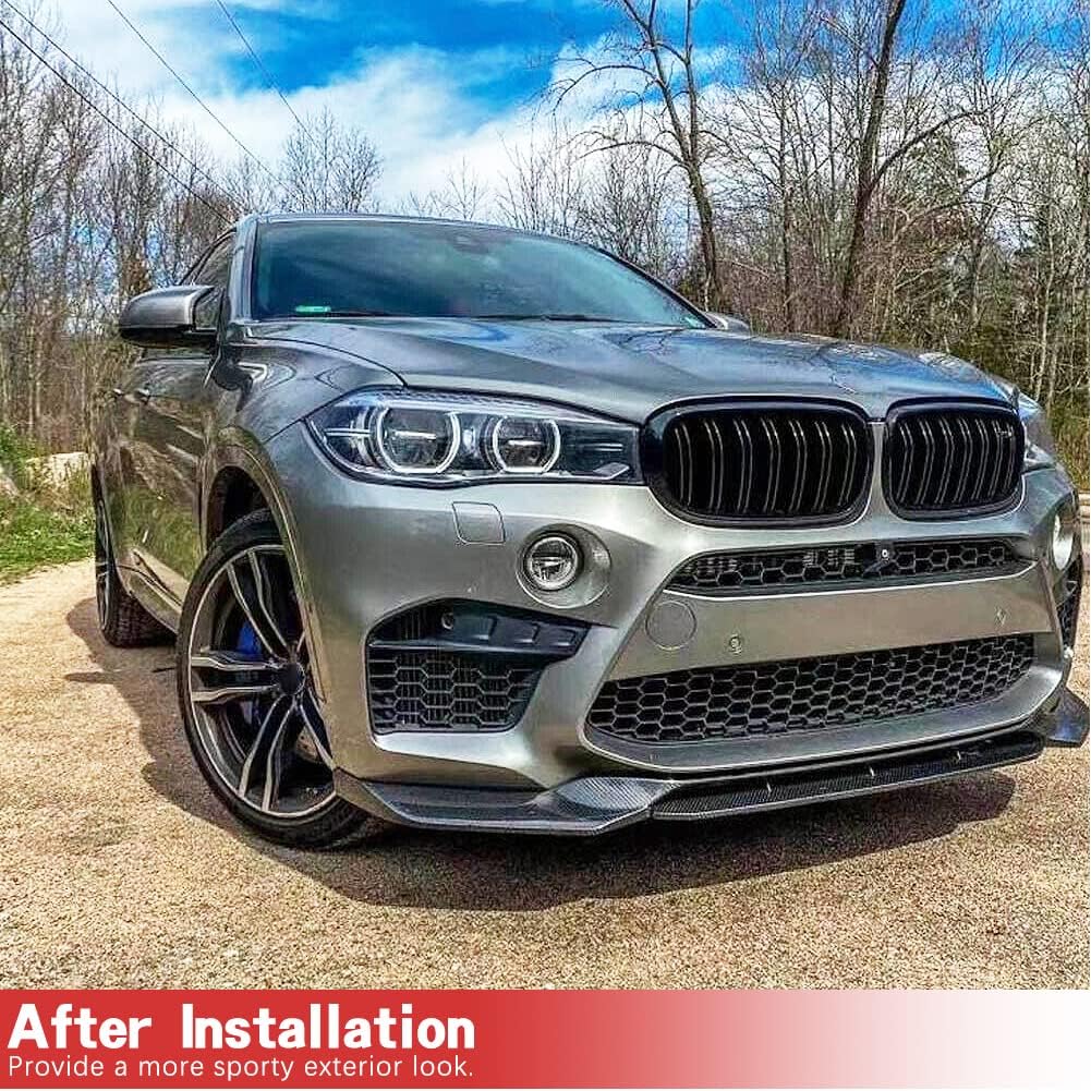 X5M X6M Carbon Fiber Front Bumper Lip for BMW X5M F85 X6M F86 2014-2018 Front Chin Lip Spoiler Splitter Factory Outlet