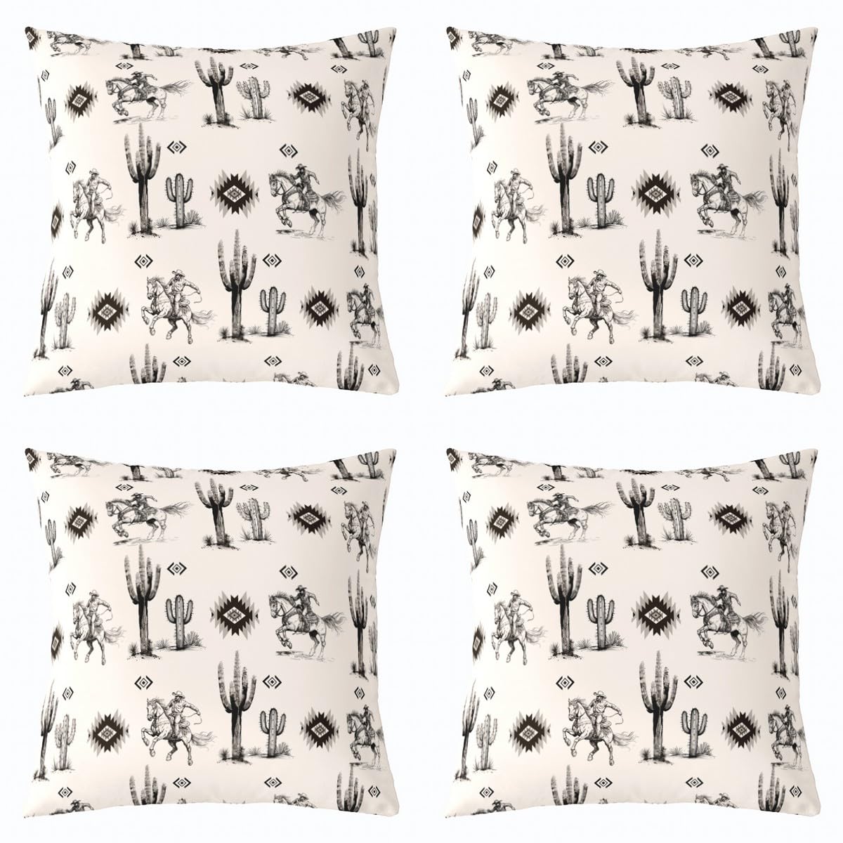 Housse de coussin cowboy pour salon et chambre : creez un espace cocooning style desert sauvage